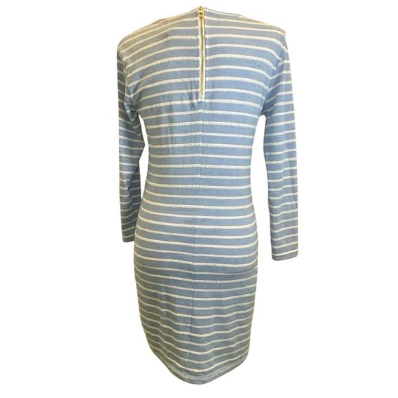 STS SAIL TO SABLE SHIFT DRESS BLUE STRIPES SZ XS SAILOR CHIC NAUTICAL AESTHETIC - Picture 11 of 16